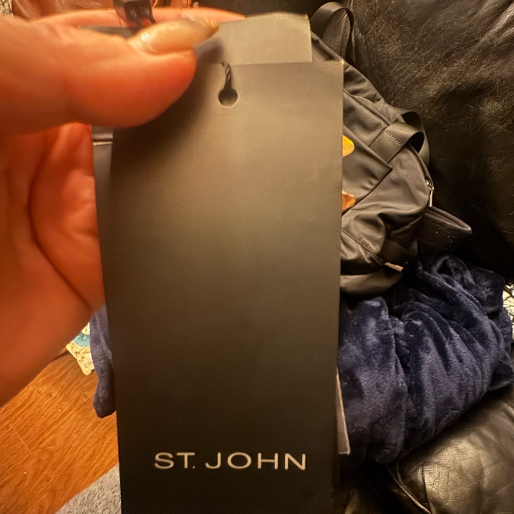 St. John Black wide leg dress pants. Brand new with tags